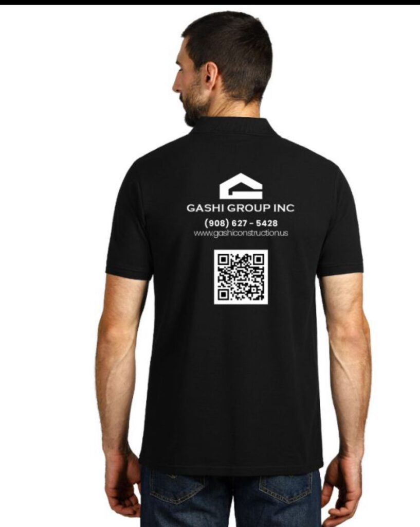 Gashi logo in mens back